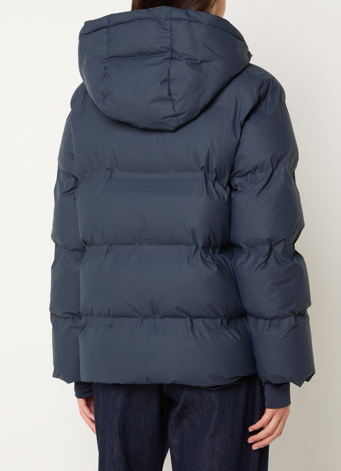 Neo Noir Fox puffer jack met afneembare capuchon - achterkant 3 donkerblauw