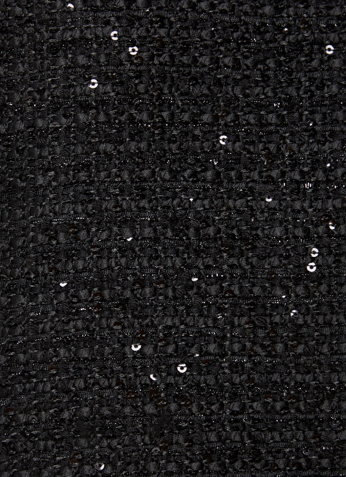 Neo Noir Helina blazer met tweed-look en pailletten - detail 3 zwart