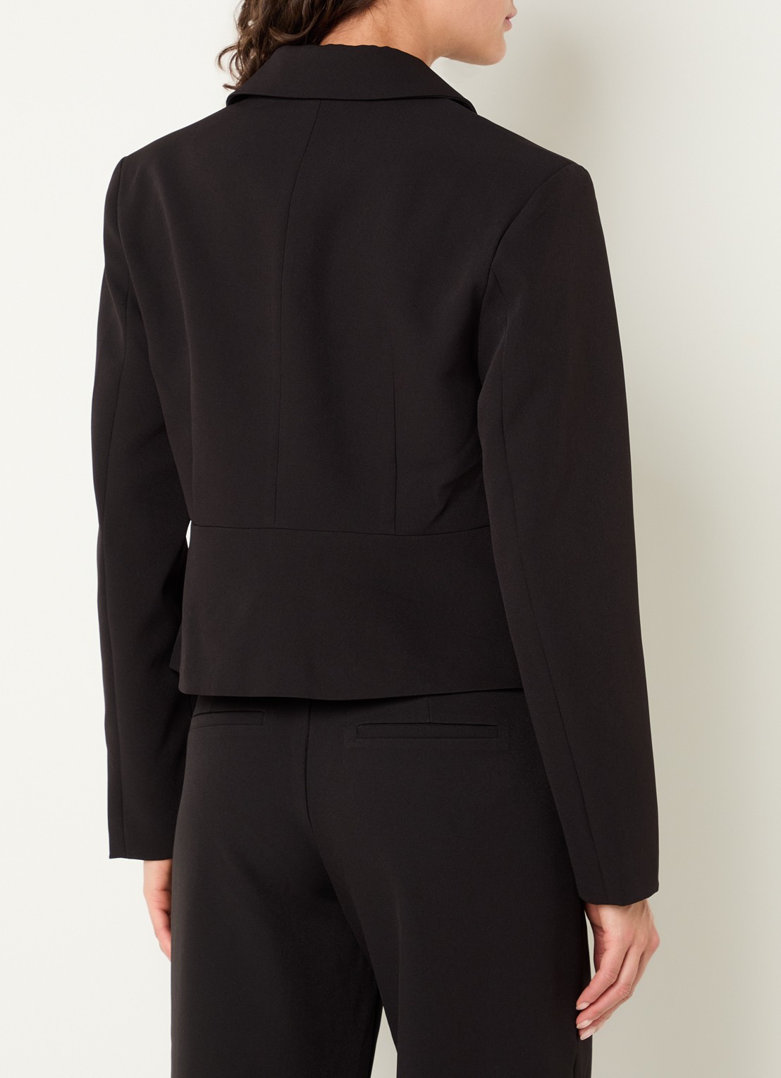 Neo Noir Leanne blazer met schoudervulling - achterkant 4 zwart