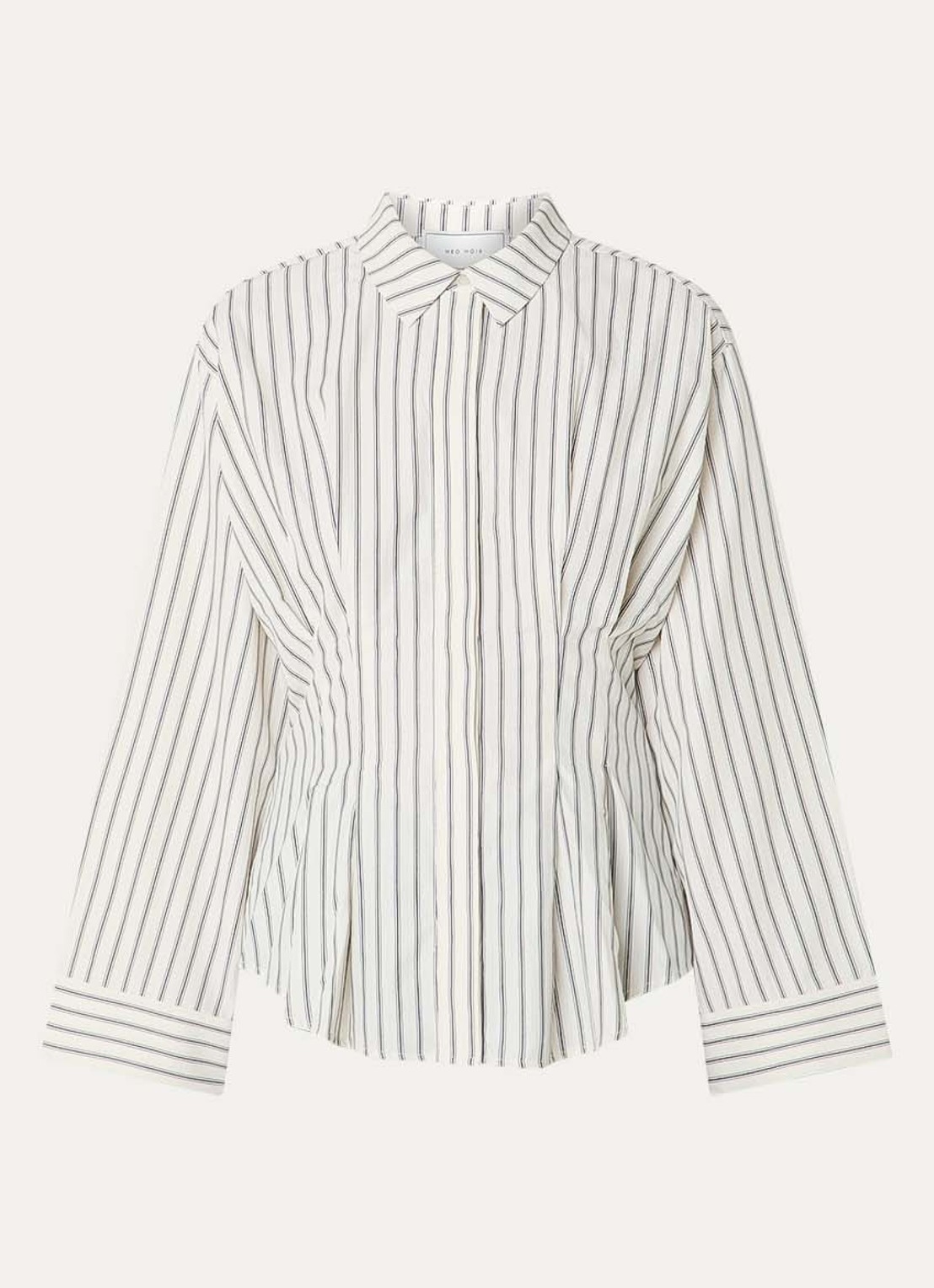 Neo Noir Lytra blouse met streepprint - voorkant wit