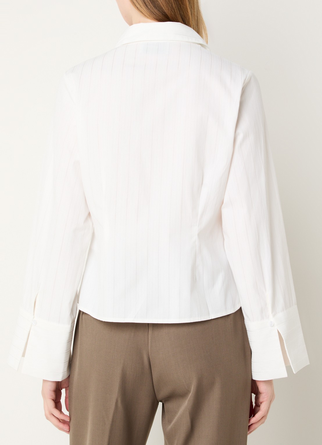 Neo Noir Rosa blouse met streepprint - achterkant 3 wit