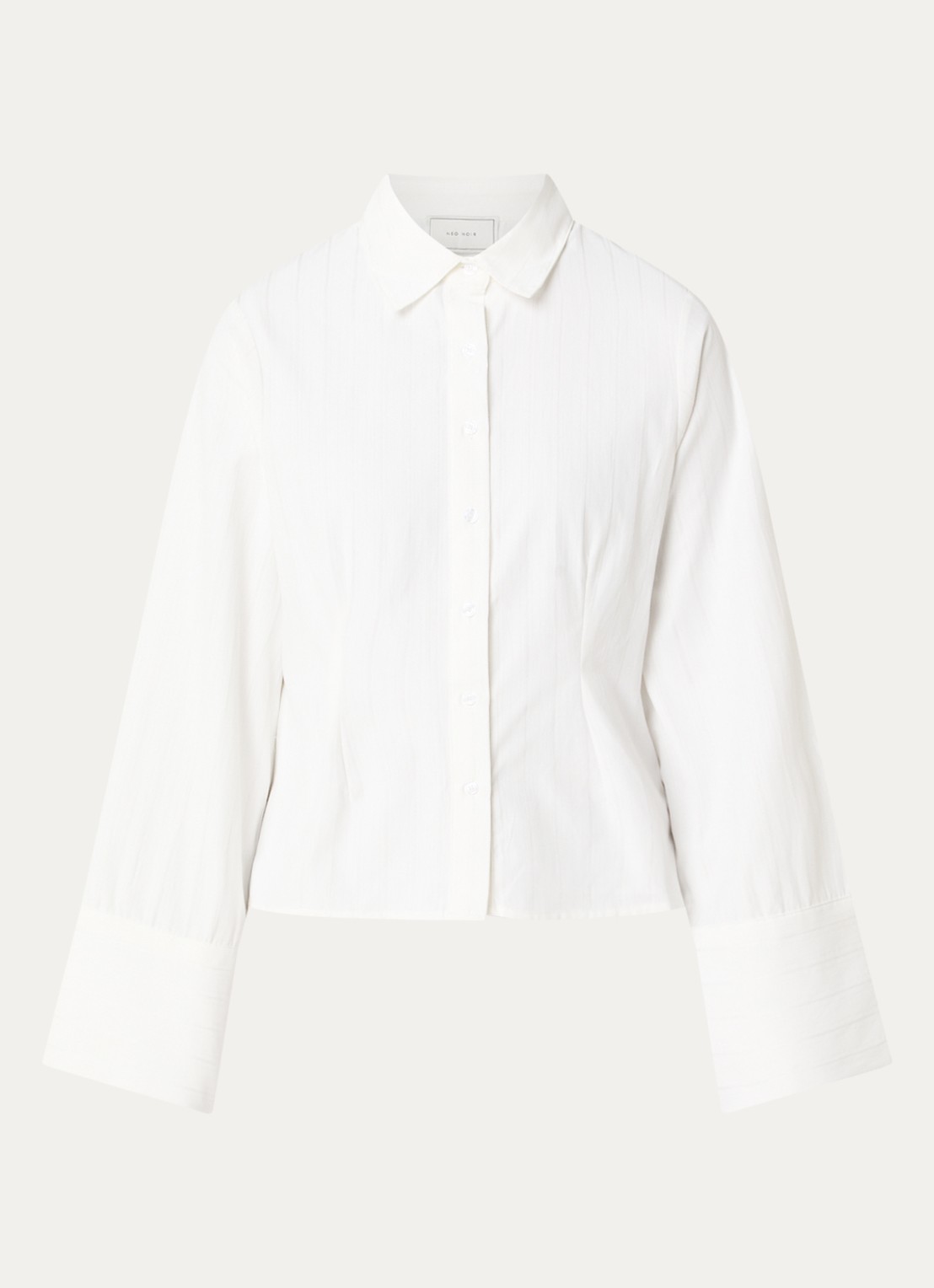 Neo Noir Rosa blouse met streepprint - voorkant wit