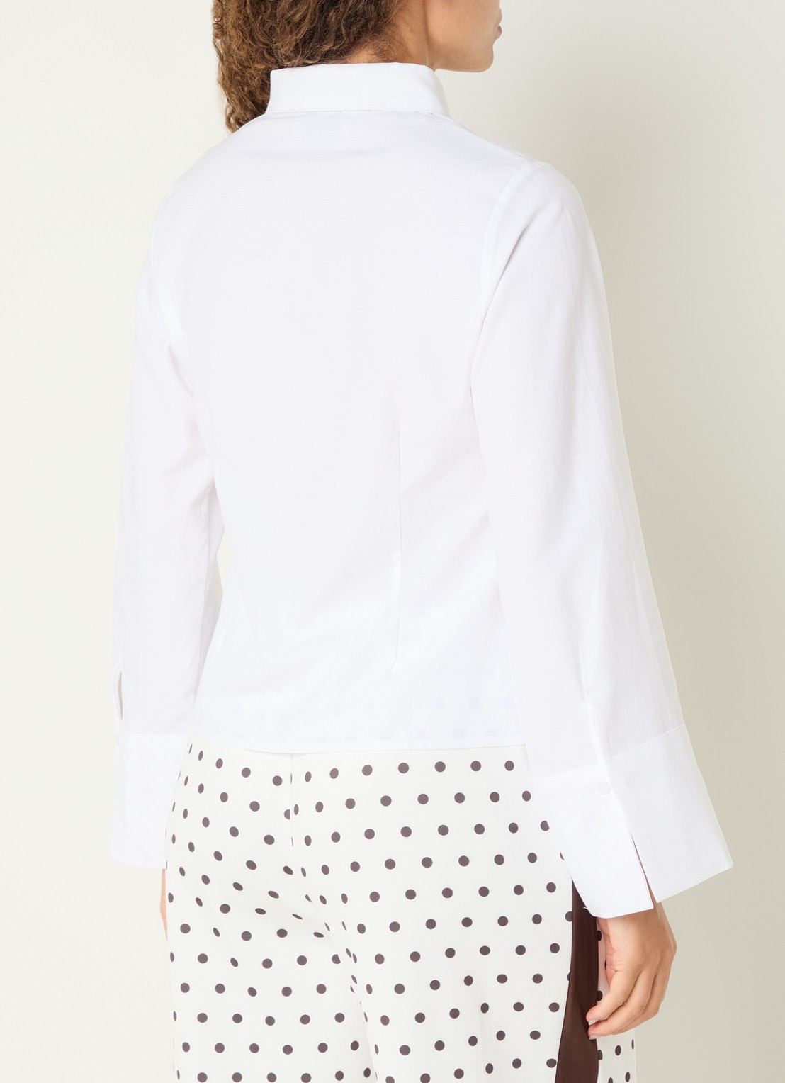 Neo Noir Rosa blouse met trompetmouw - achterkant 3 wit