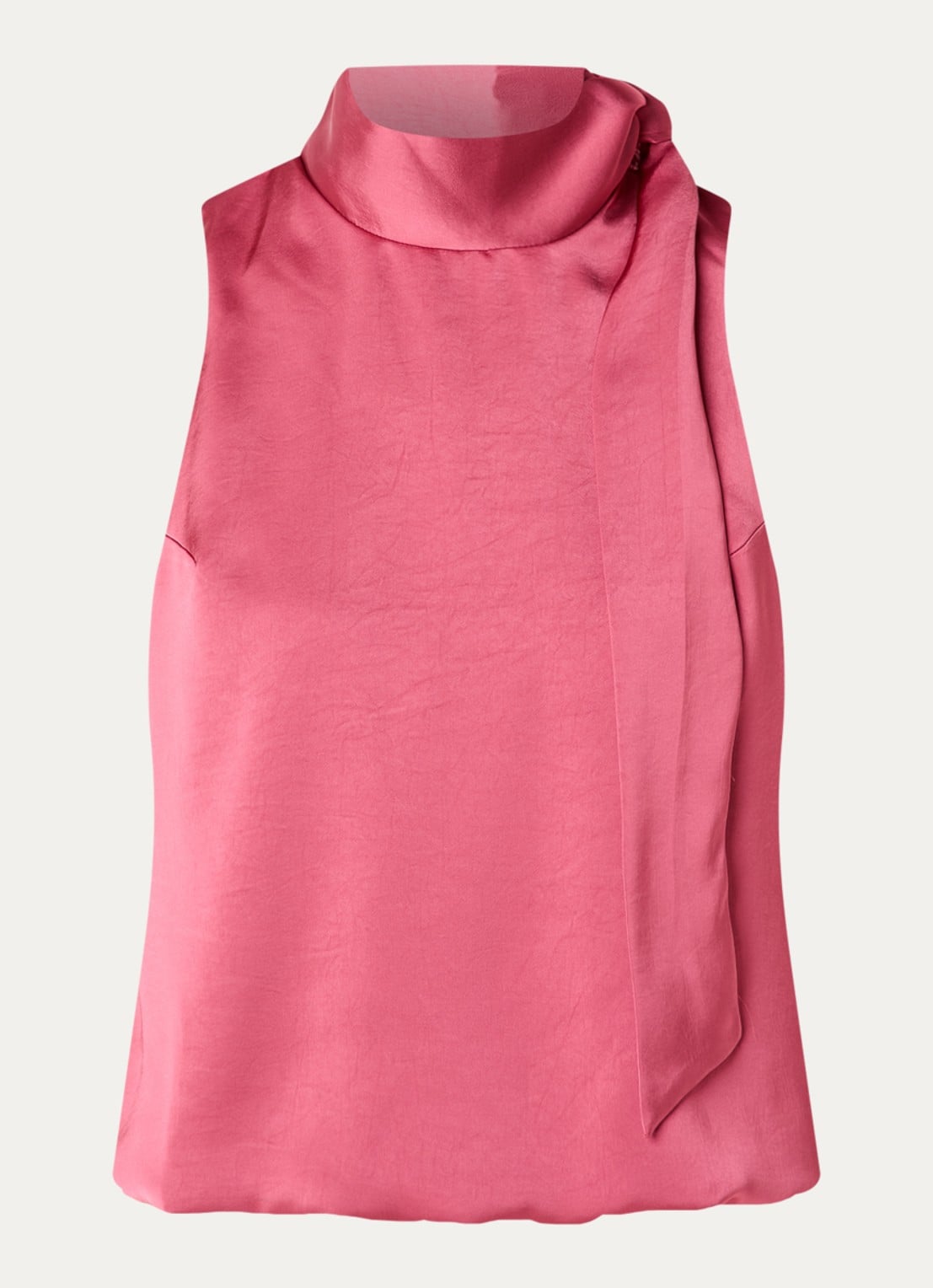 Neo Noir Veda top met sjaalkraag - voorkant 2 roze