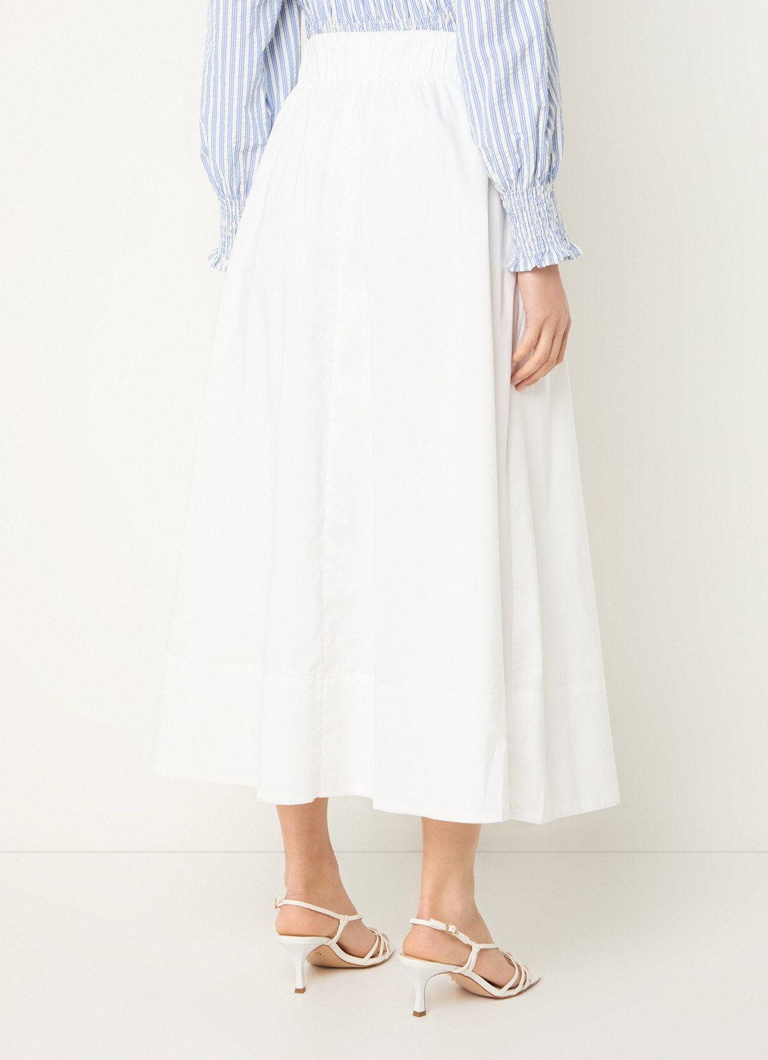 Neo Noir Yara midi rok  - achterkant 3 wit