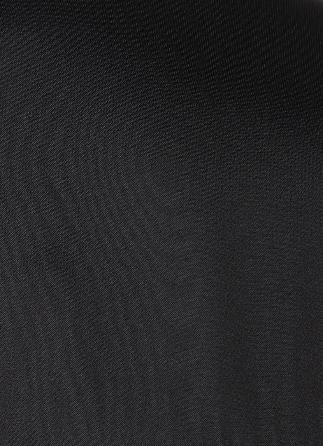 Neo Noir Zola blouse van satijn met plissé - detail 4 zwart