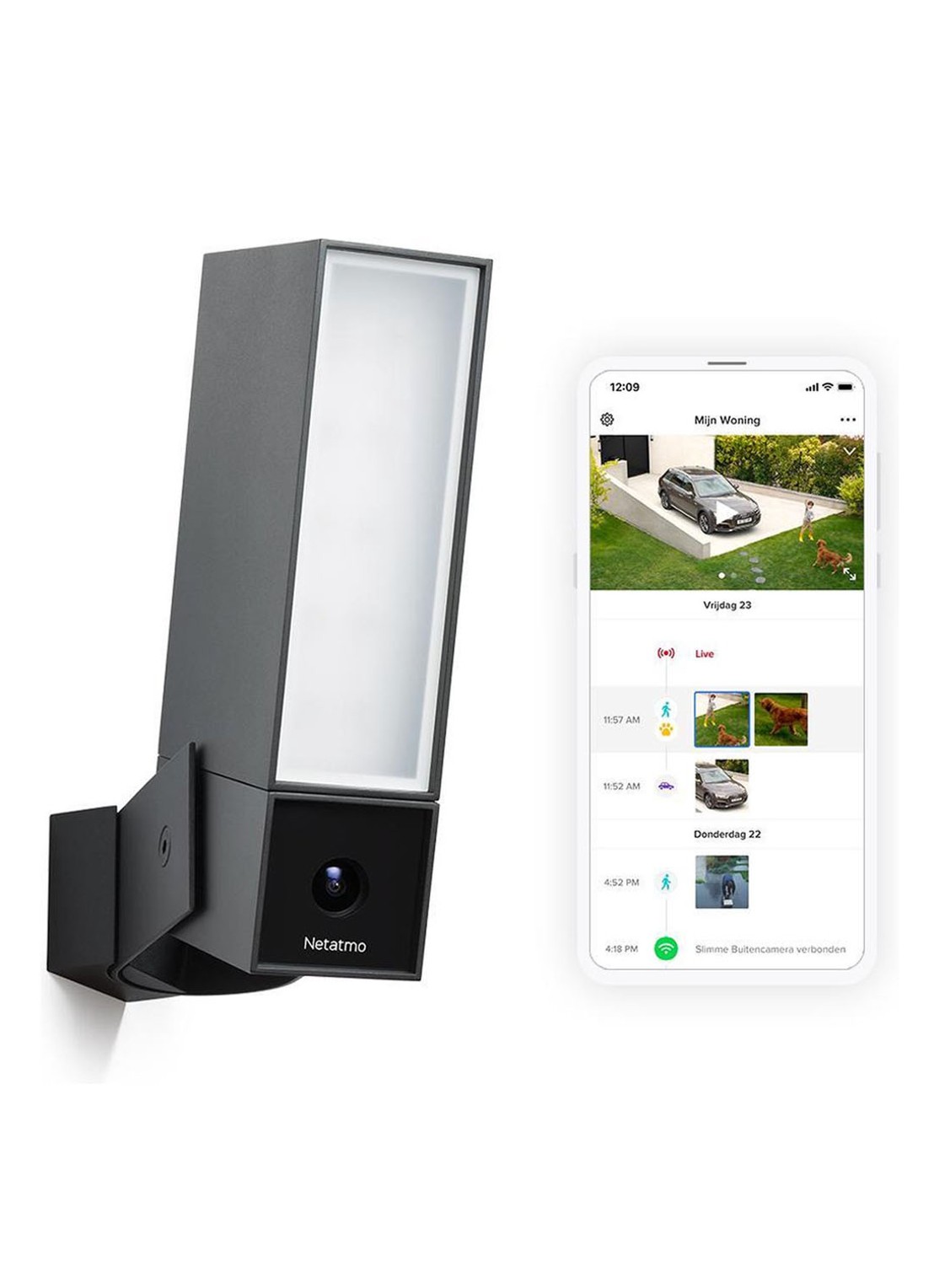 Netatmo Presence slimme buitencamera - detail 3 zwart