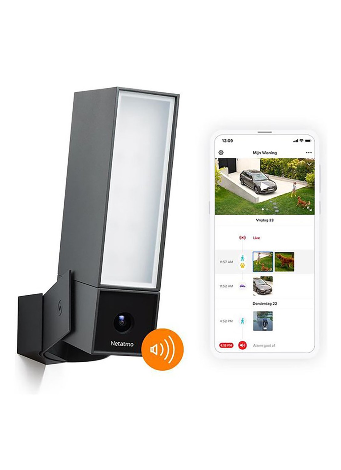 Netatmo Slimme buitencamera met sirene - detail 5 zwart