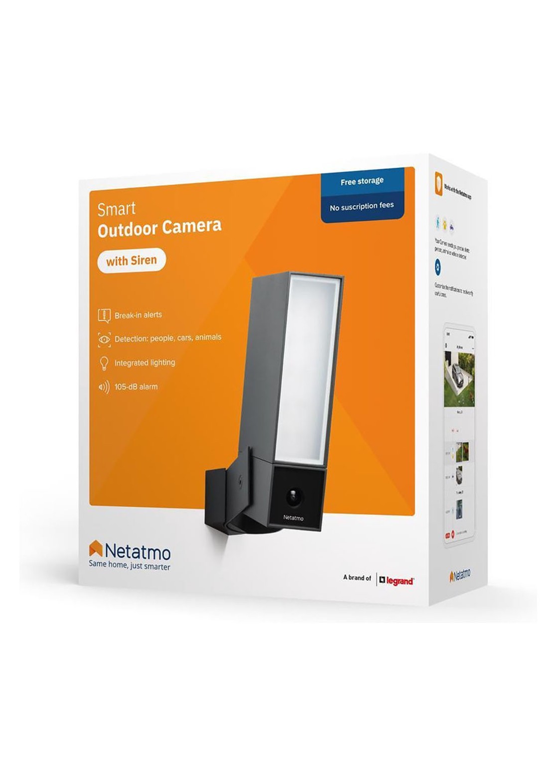 Netatmo Slimme buitencamera met sirene - detail 7 zwart