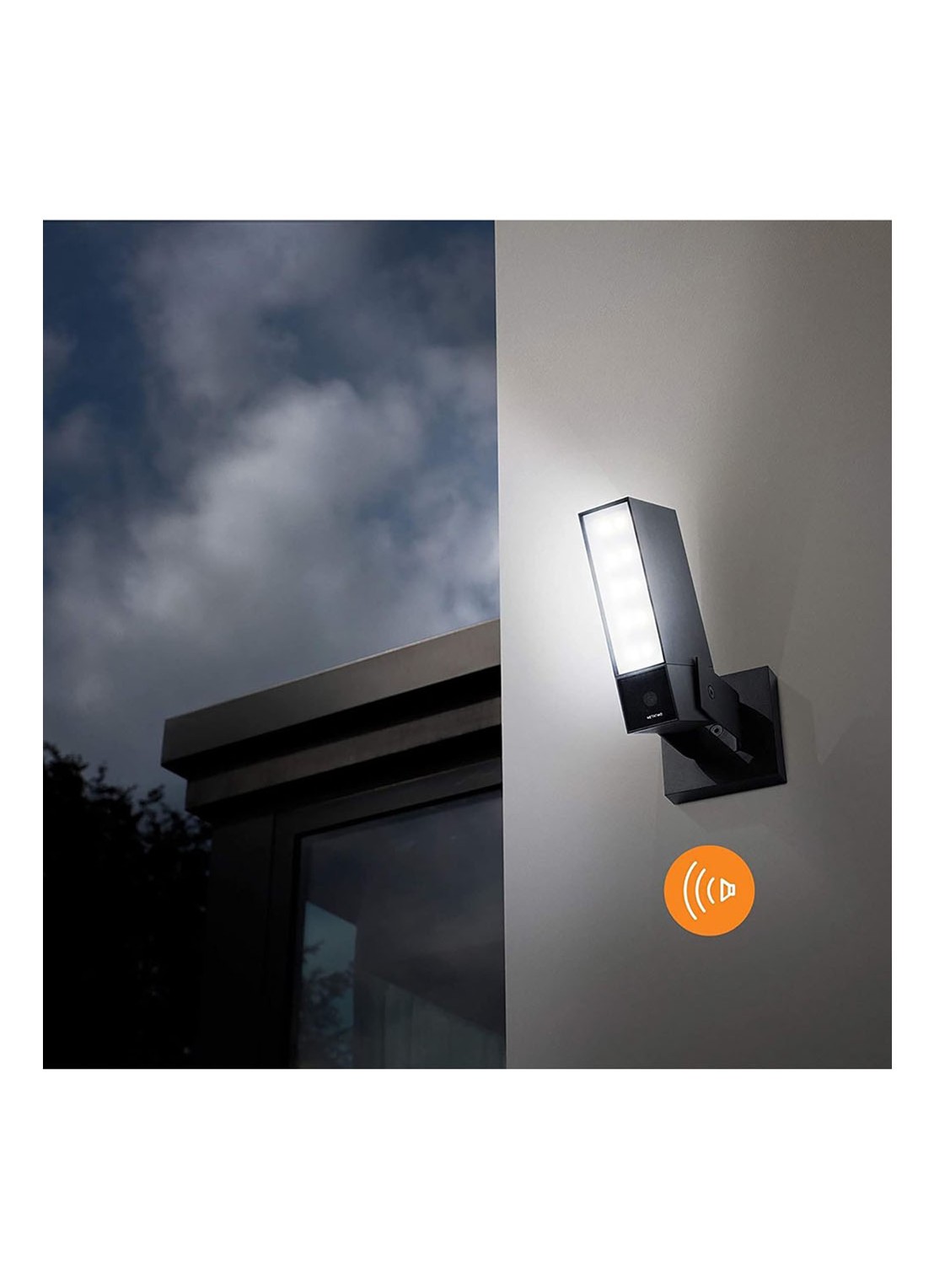 Netatmo Slimme buitencamera met sirene - voorkant 2 zwart