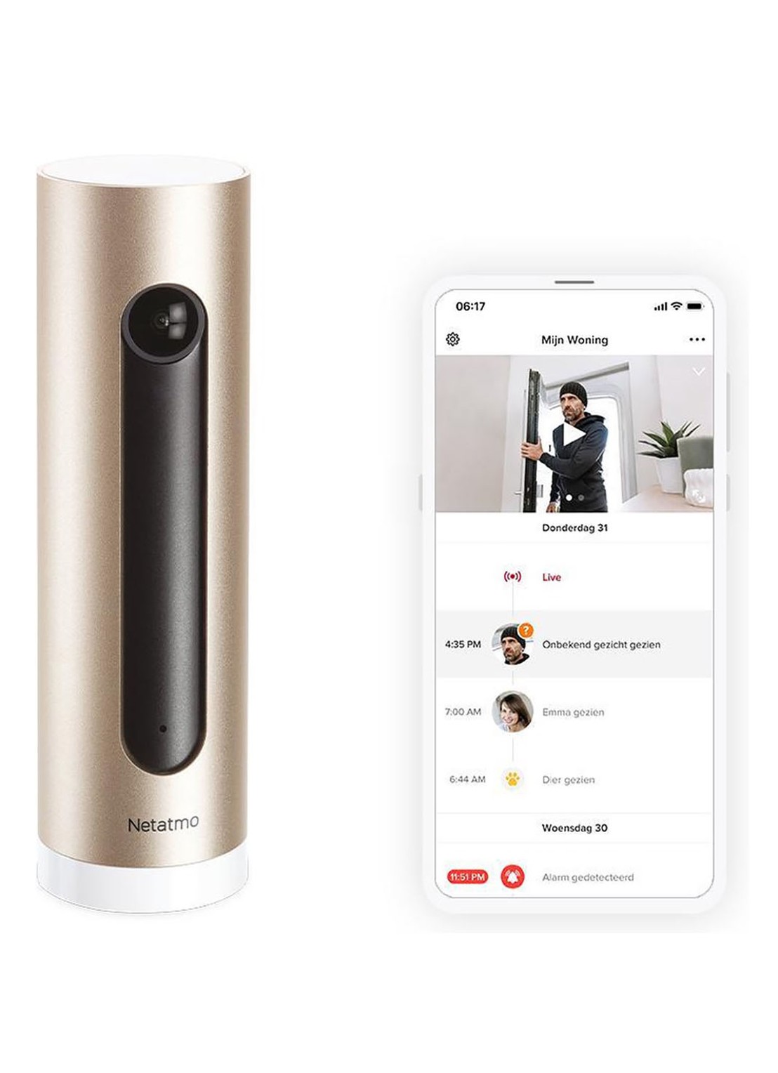 Netatmo Welcome slimme beveilingscamera voor binnen - detail 5 beige