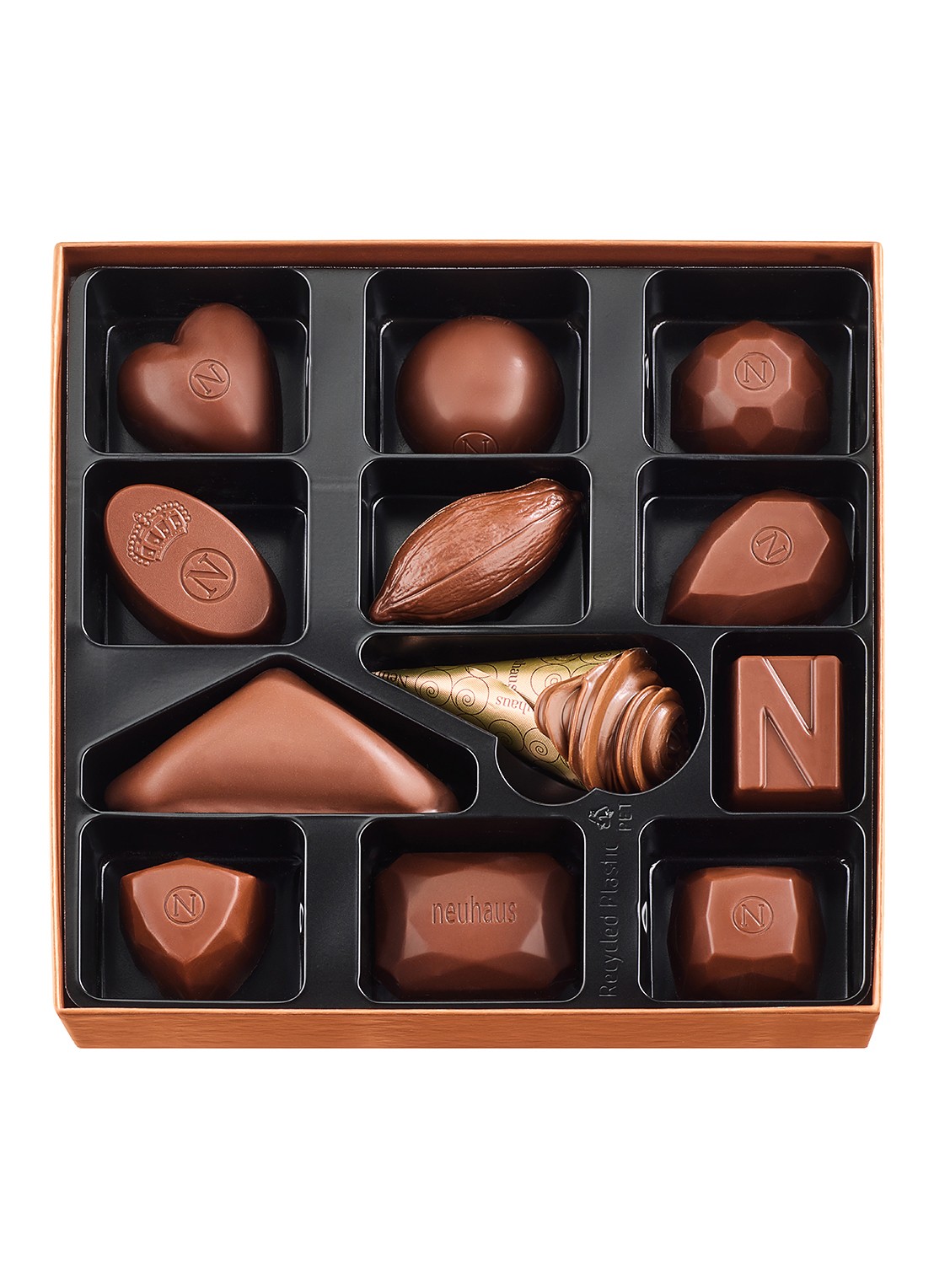 Neuhaus Chocolade bonbons 12 stuks - achterkant undefined