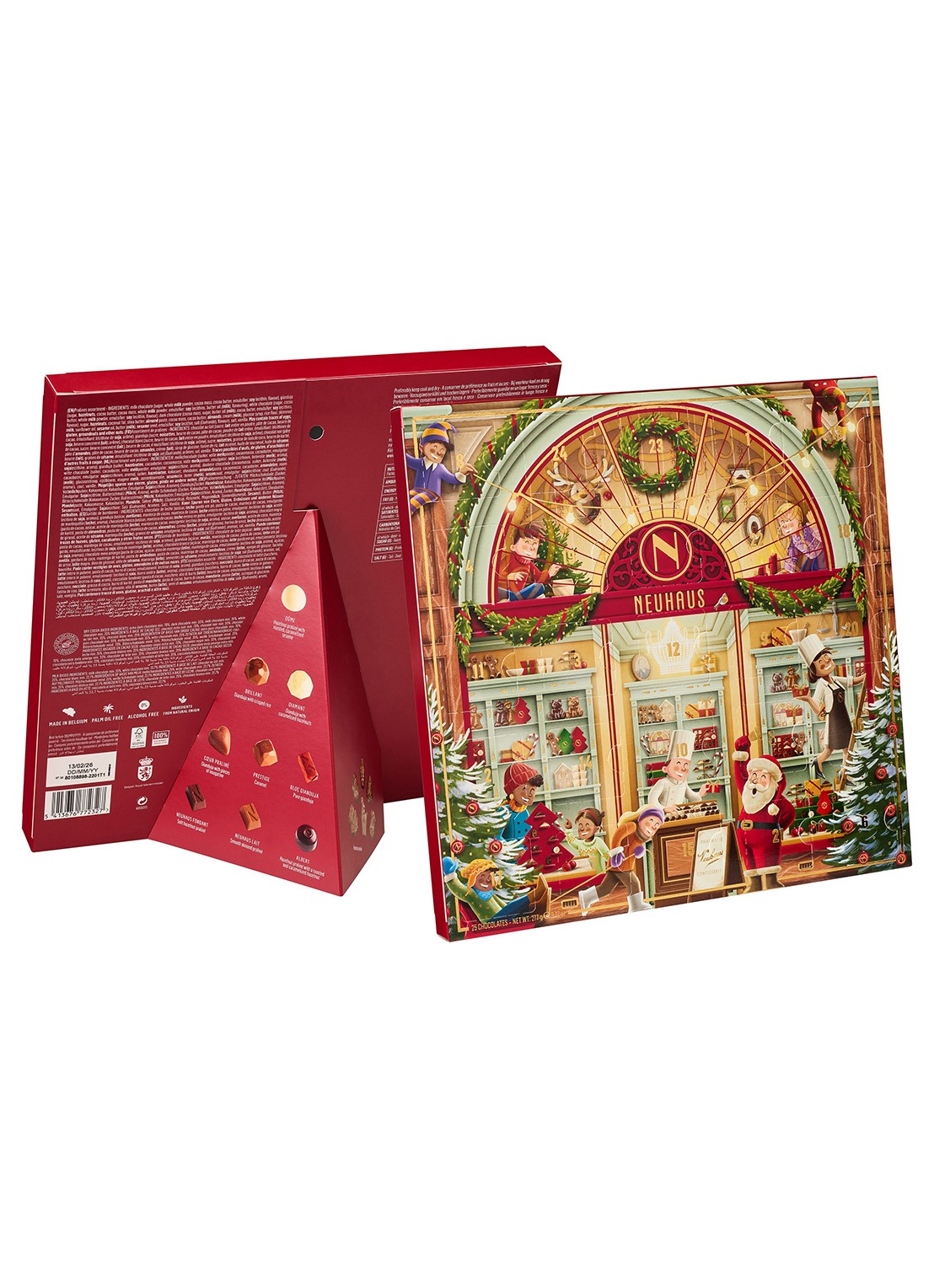 Neuhaus Klassieke Neuhaus Adventskalender gevuld met chocolade bonbons - 25 dagen - detail 3 undefined