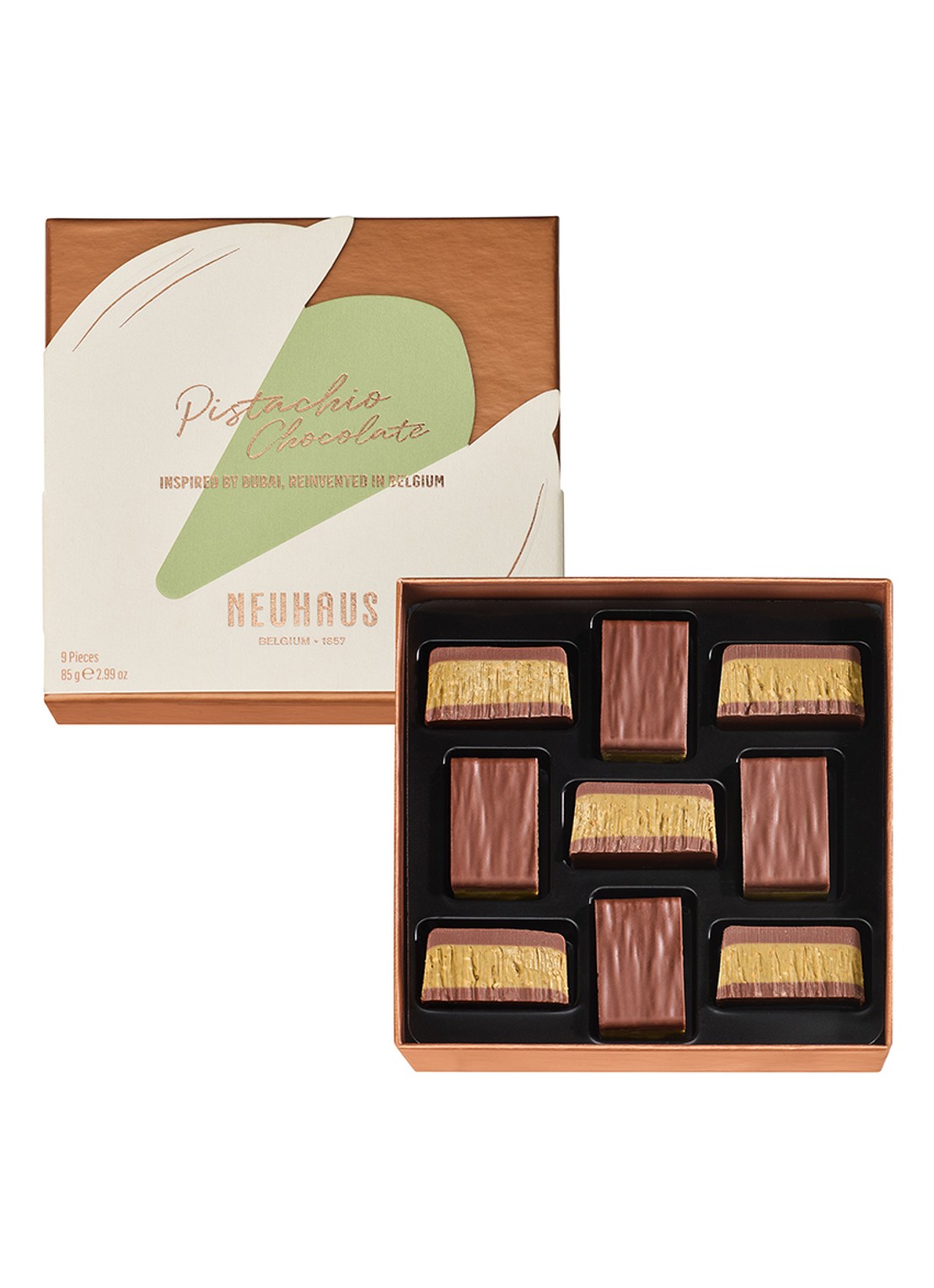 Neuhaus Pistachio Nuance pralines 85 gram - voorkant 4 undefined