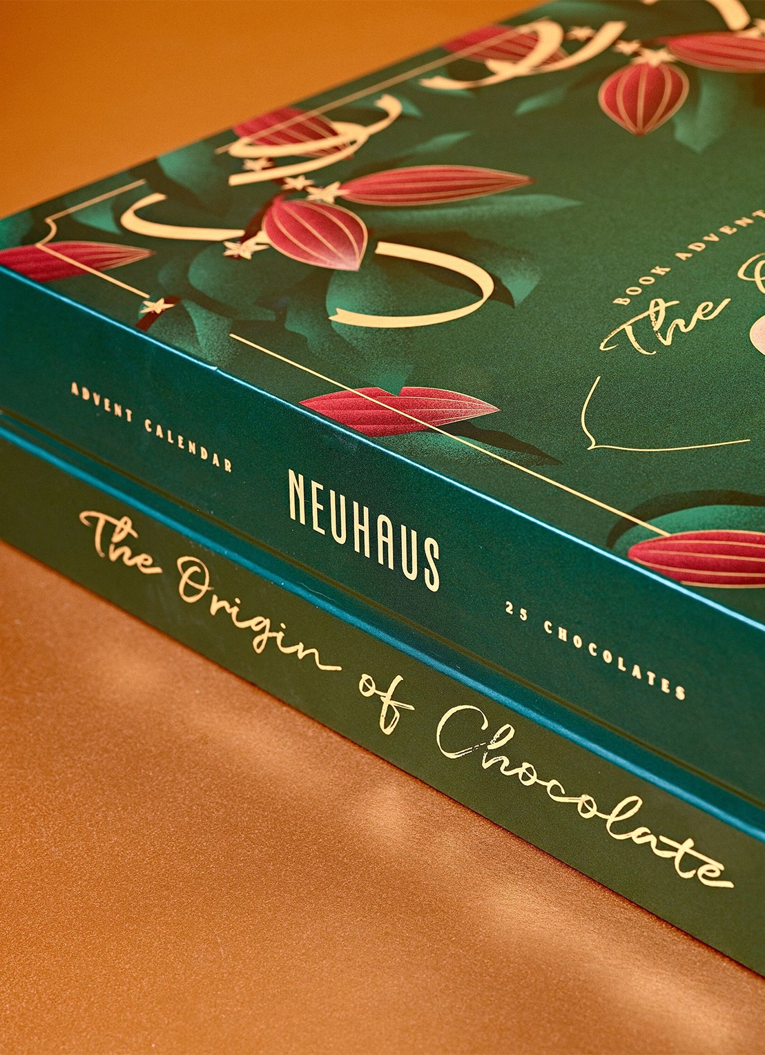 Neuhaus The Origin of Chocolate adventskalender met chocolade - 25 dagen - detail 3 beige