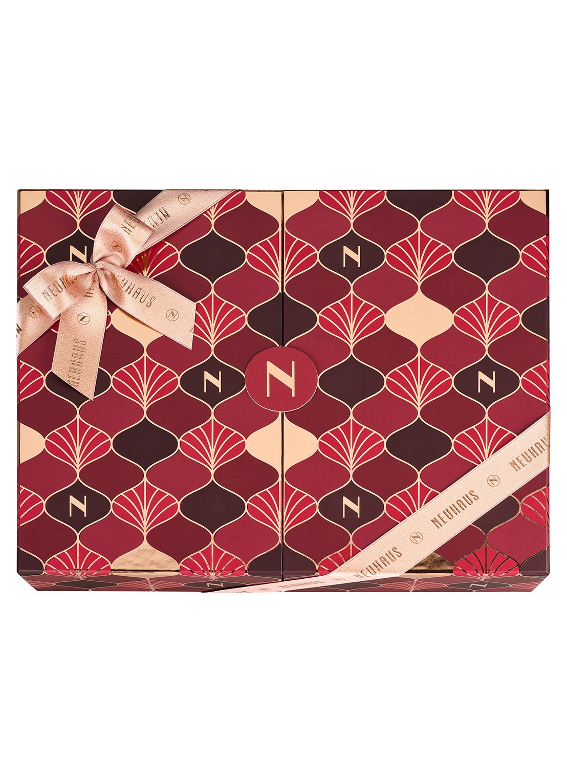 Neuhaus Winter Premium chocolade bonbons in geschenkverpakking 62 stuks - voorkant 2 rood