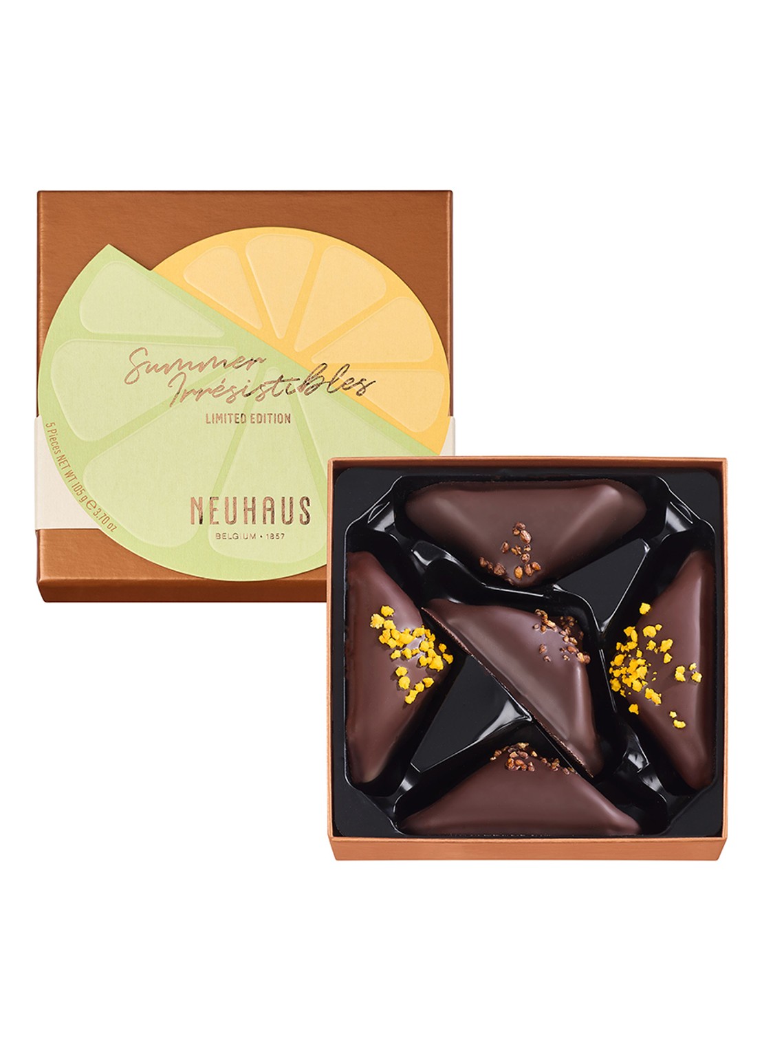 Neuhaus Zomer Irrésistibles 2026 chocolade bonbons 5 stuks - voorkant 2 undefined