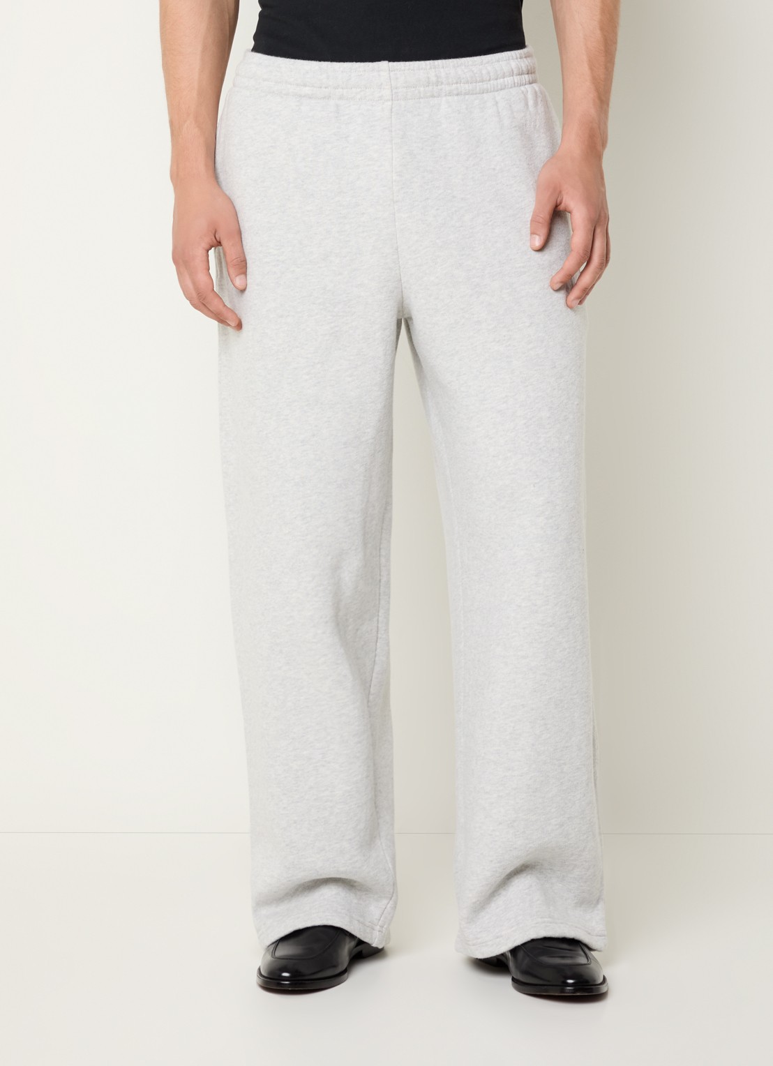 New Amsterdam Surf Association Chop loose fit joggingbroek met steekzakken - detail 4 grijsmele