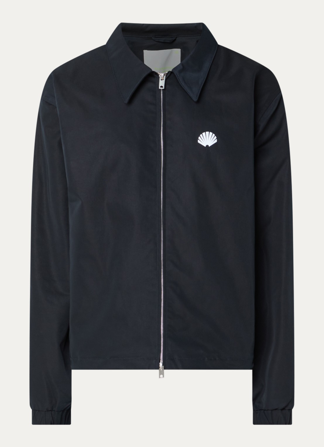 New Amsterdam Surf Association Coach jack met logo- en backprint - voorkant 2 zwart