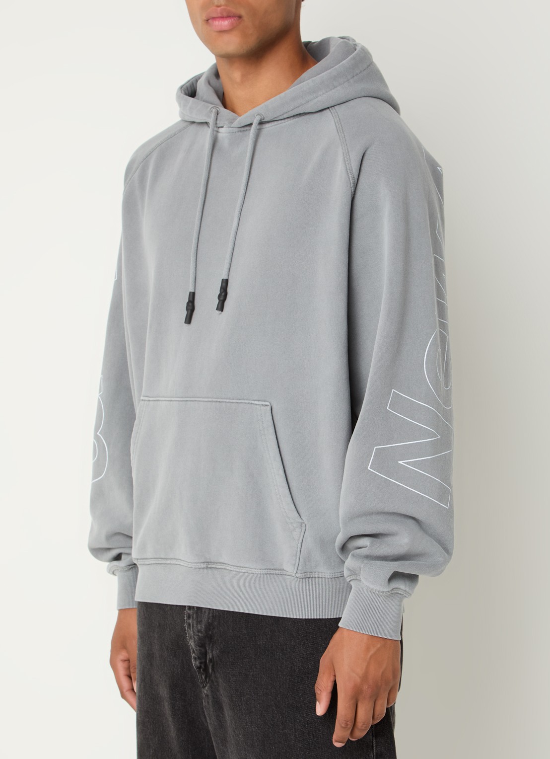 New Amsterdam Surf Association Hoodie met backprint  - achterkant 5 grijs
