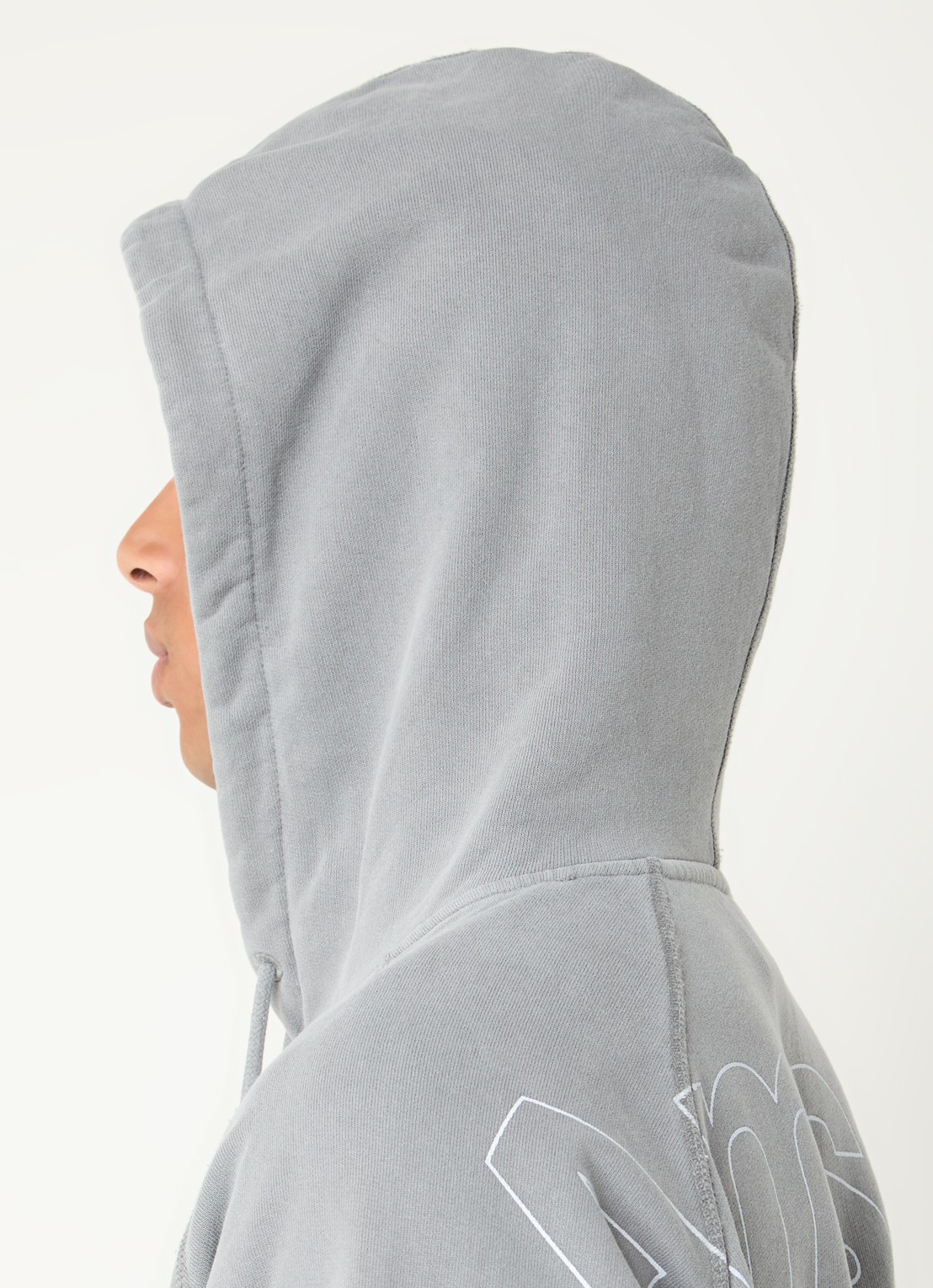 New Amsterdam Surf Association Hoodie met backprint  - detail 4 grijs