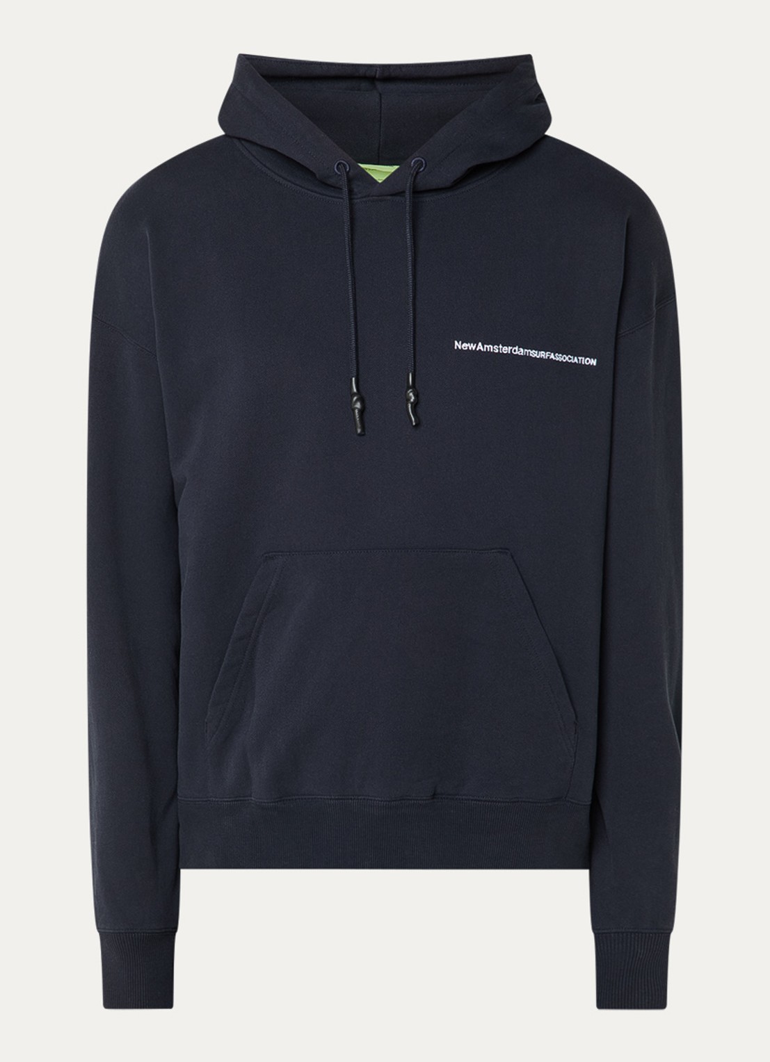 New Amsterdam Surf Association Hoodie met logo- en backprint - voorkant 2 donkerblauw