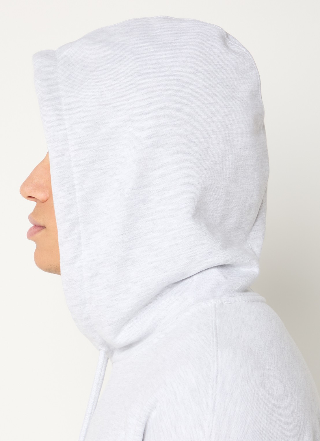 New Amsterdam Surf Association Hoodie met logo- en backprint - detail 4 grijsmele