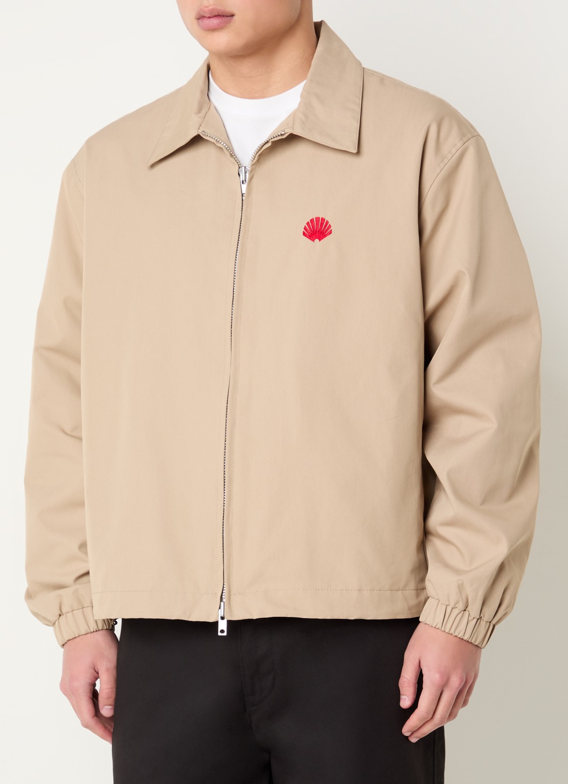 New Amsterdam Surf Association Jack met logo- en backprint - achterkant 4 beige