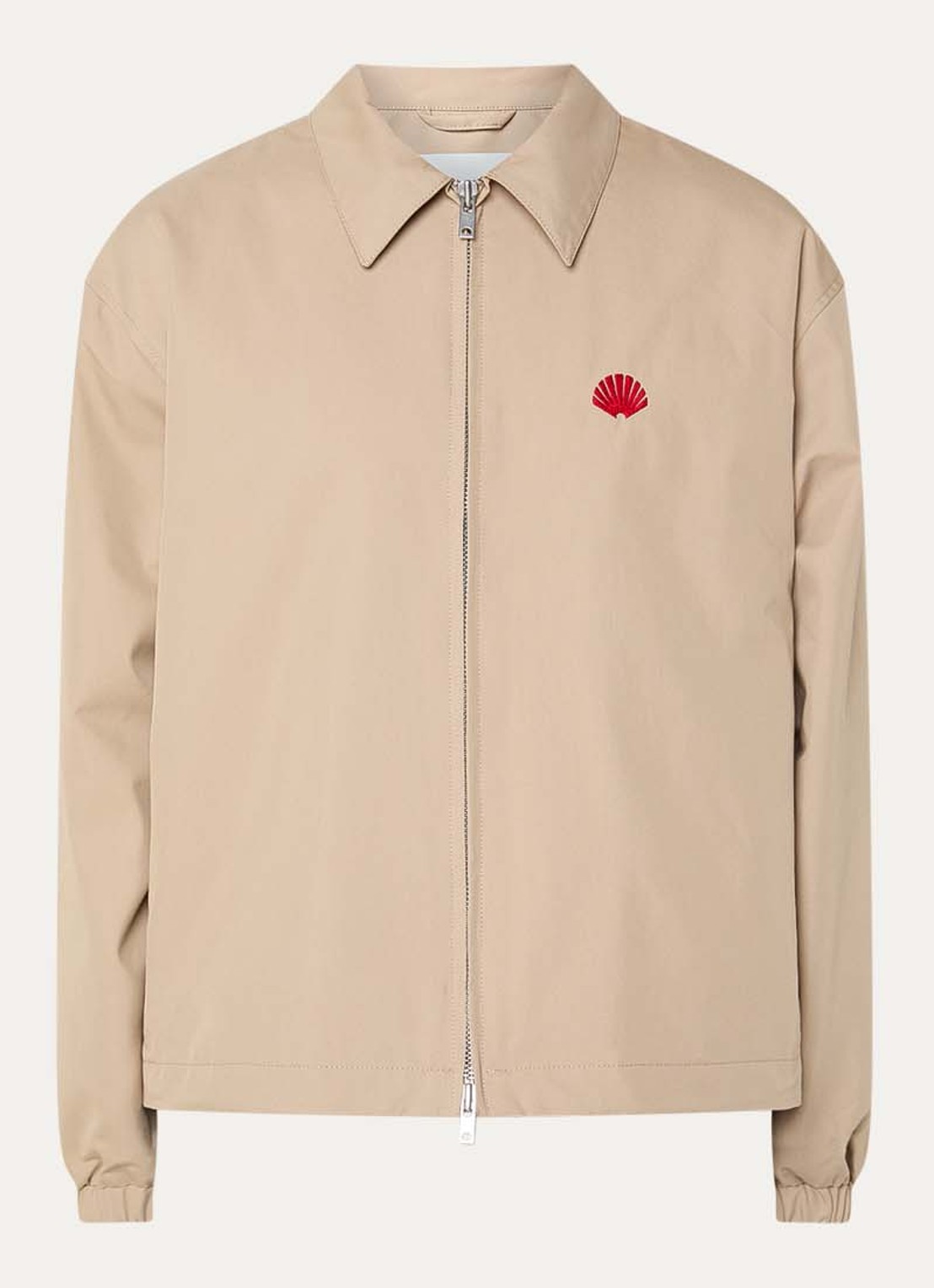 New Amsterdam Surf Association Jack met logo- en backprint - voorkant 2 beige