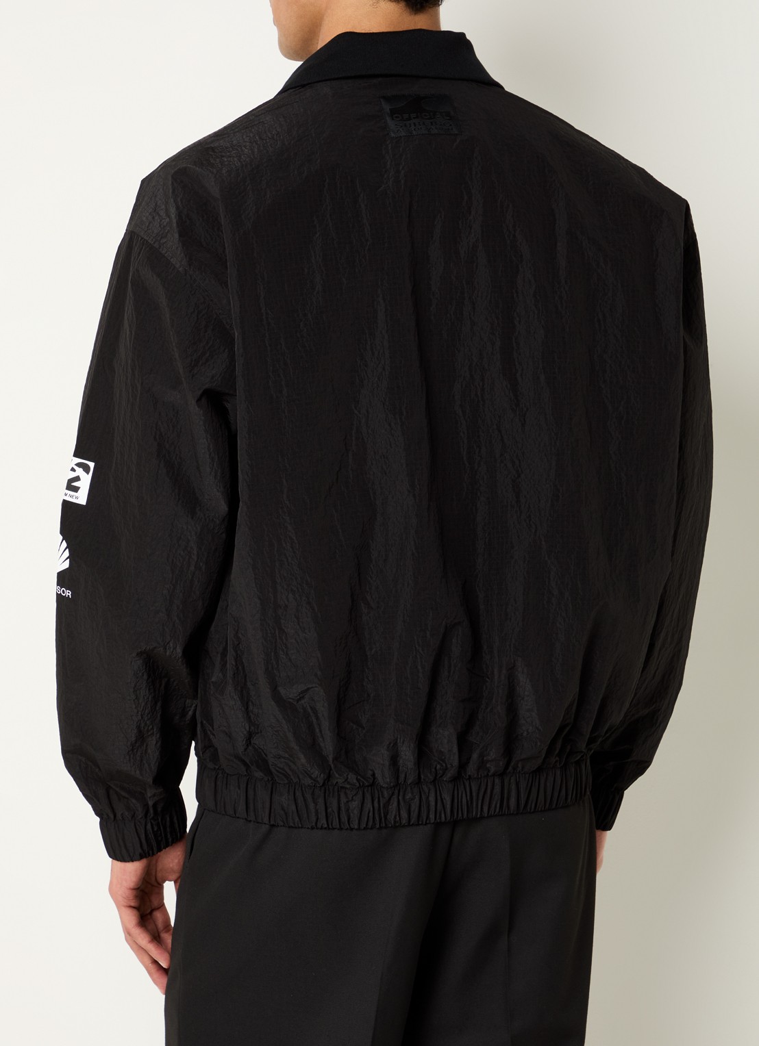 New Amsterdam Surf Association Jack met print en ritszakken - achterkant zwart