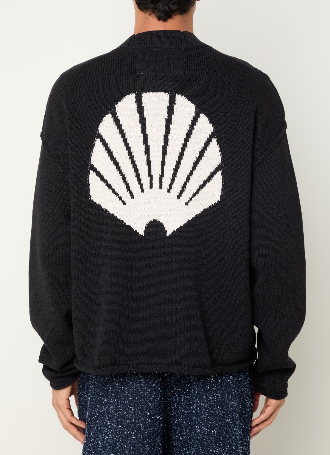 New Amsterdam Surf Association Logo vest met backprint en steekzakken - detail 4 zwart