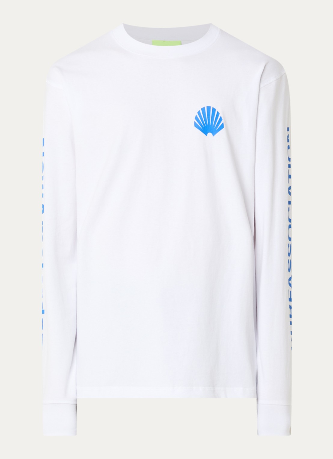 New Amsterdam Surf Association  Longsleeve met logo- en backprint - voorkant 3 kobaltblauw