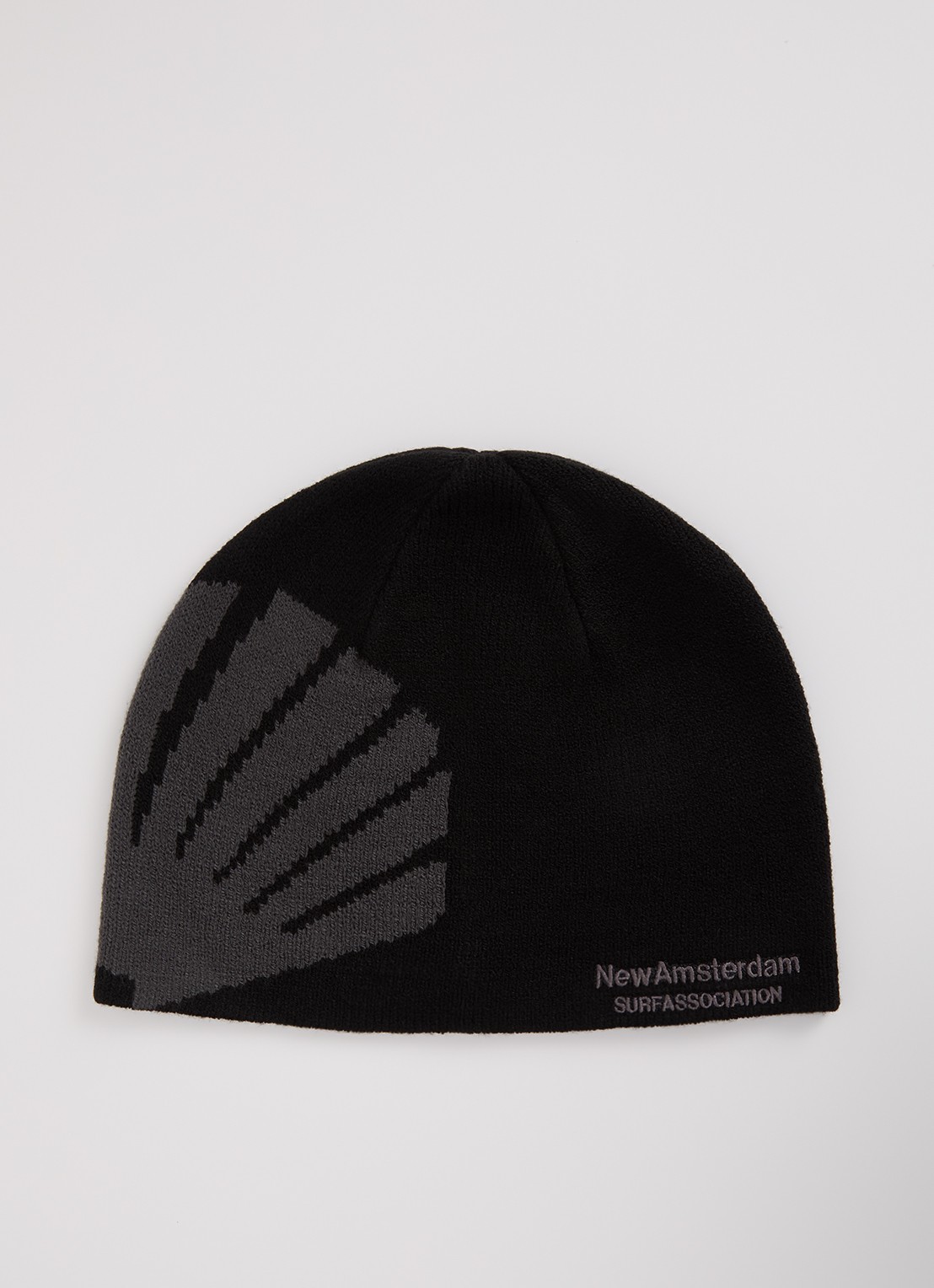 New Amsterdam Surf Association Oyster muts met logoborduring - voorkant zwart
