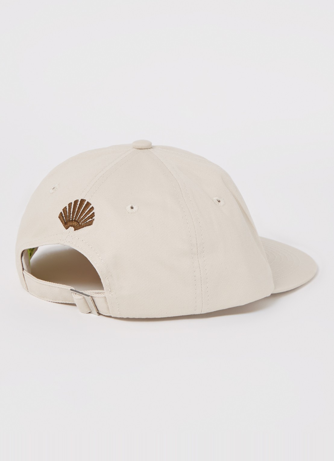 New Amsterdam Surf Association Pet met logoborduring - detail 2 creme
