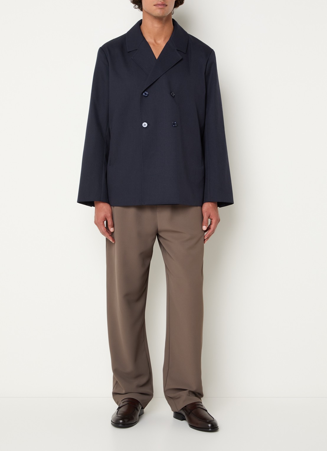 New Amsterdam Surf Association Regular fit colbert met steekzakken - voorkant 3 donkerblauw