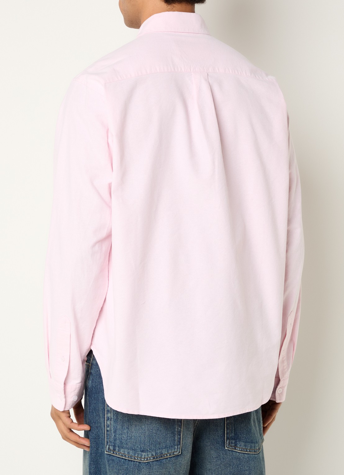 New Amsterdam Surf Association Regular fit overhemd met logoborduring  - achterkant 3 roze