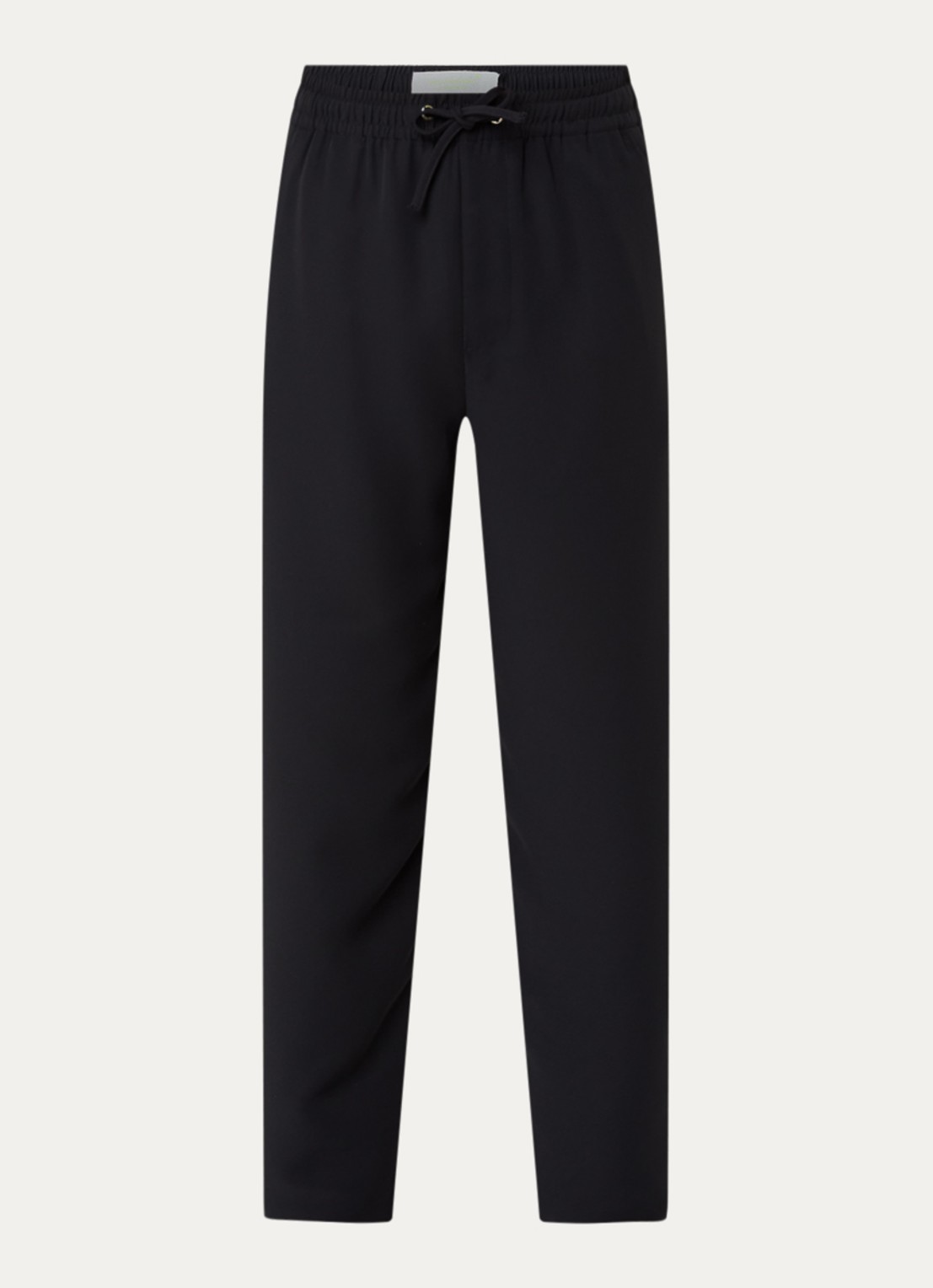New Amsterdam Surf Association Straight fit chino met steekzakken - voorkant 4 zwart