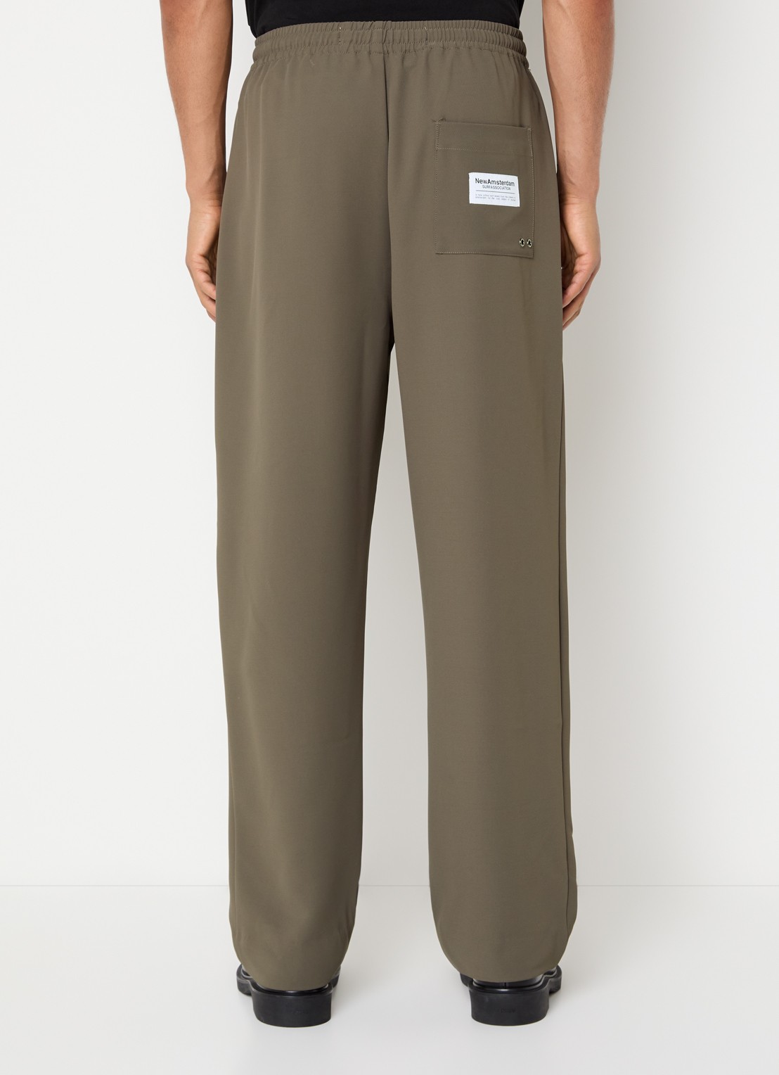 New Amsterdam Surf Association Straight fit chino met steekzakken - achterkant lichtbruin