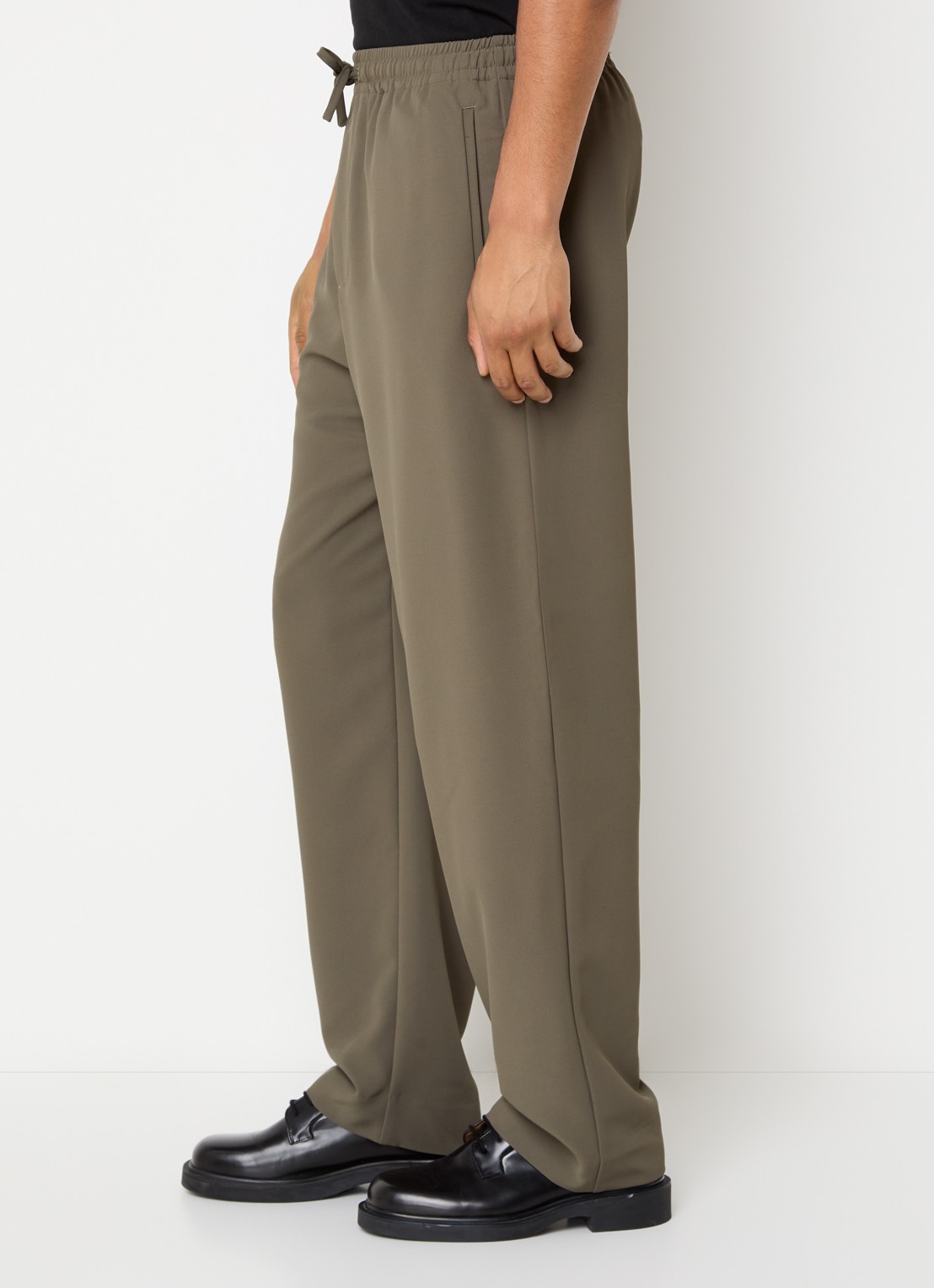 New Amsterdam Surf Association Straight fit chino met steekzakken - detail 5 lichtbruin
