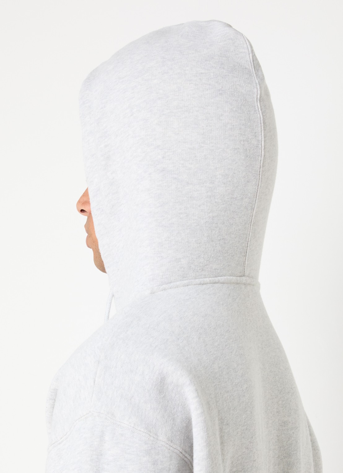 New Amsterdam Surf Association Sweatvest met steekzakken - detail 2 grijs