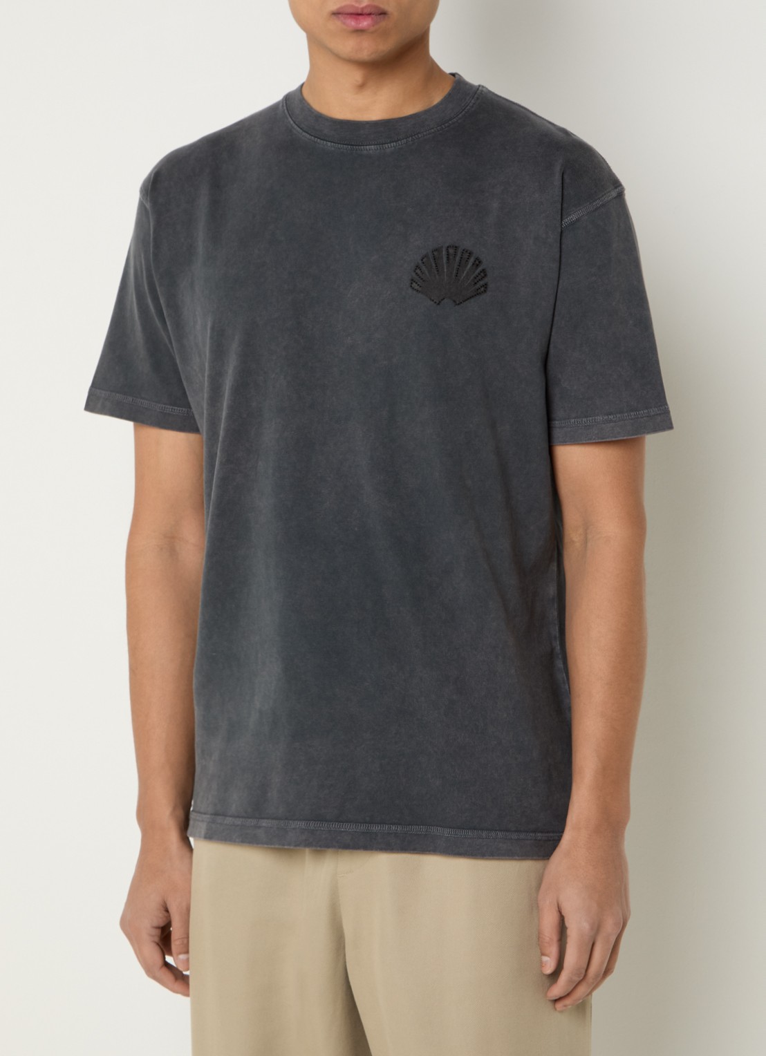 New Amsterdam Surf Association T-shirt met logo- en backprint - achterkant 4 antraciet