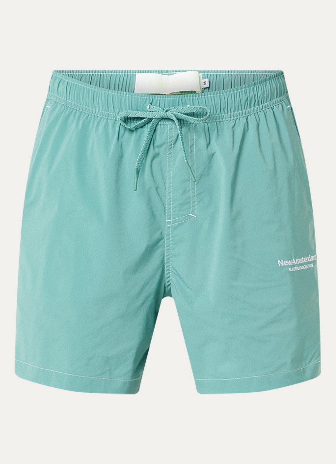 New Amsterdam Surf Association Zwemshorts met steekzakken - voorkant lichtgroen