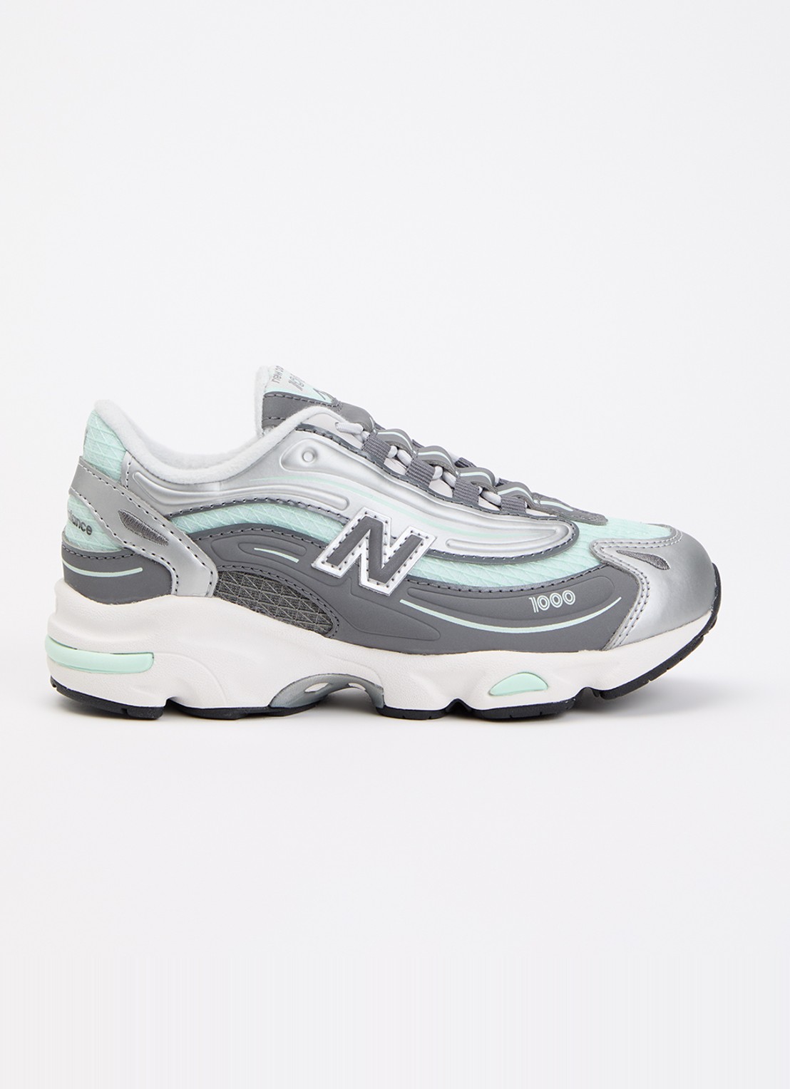 New Balance 1000 sneaker met mesh details - voorkant mint