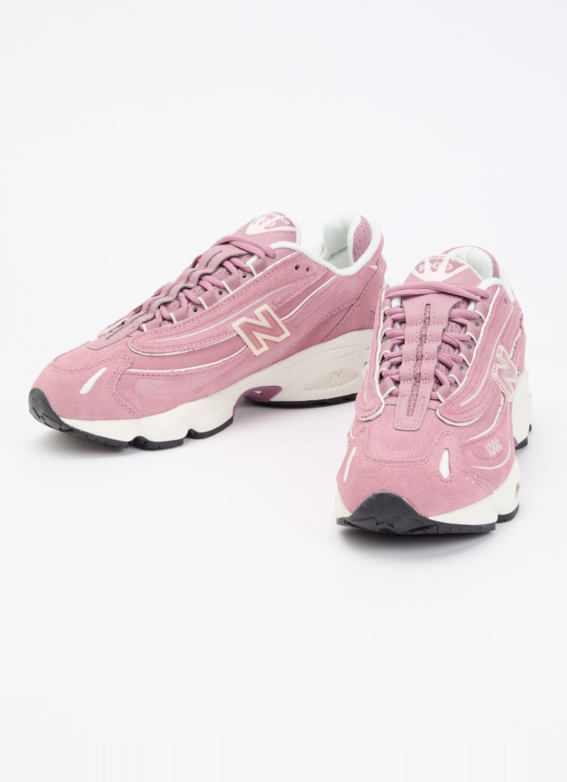 New Balance 1000 sneaker van suède  - detail 2 roze