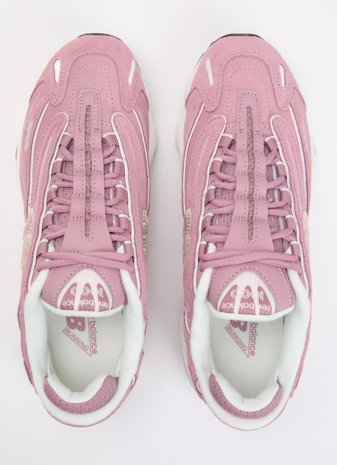 New Balance 1000 sneaker van suède  - detail 3 roze