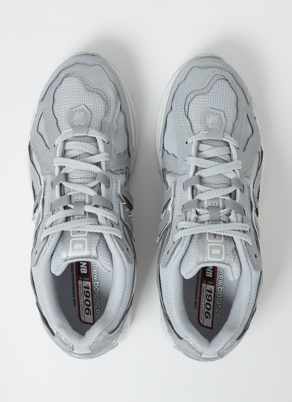 New Balance 1906 sneaker met mesh details  - detail 3 zilver