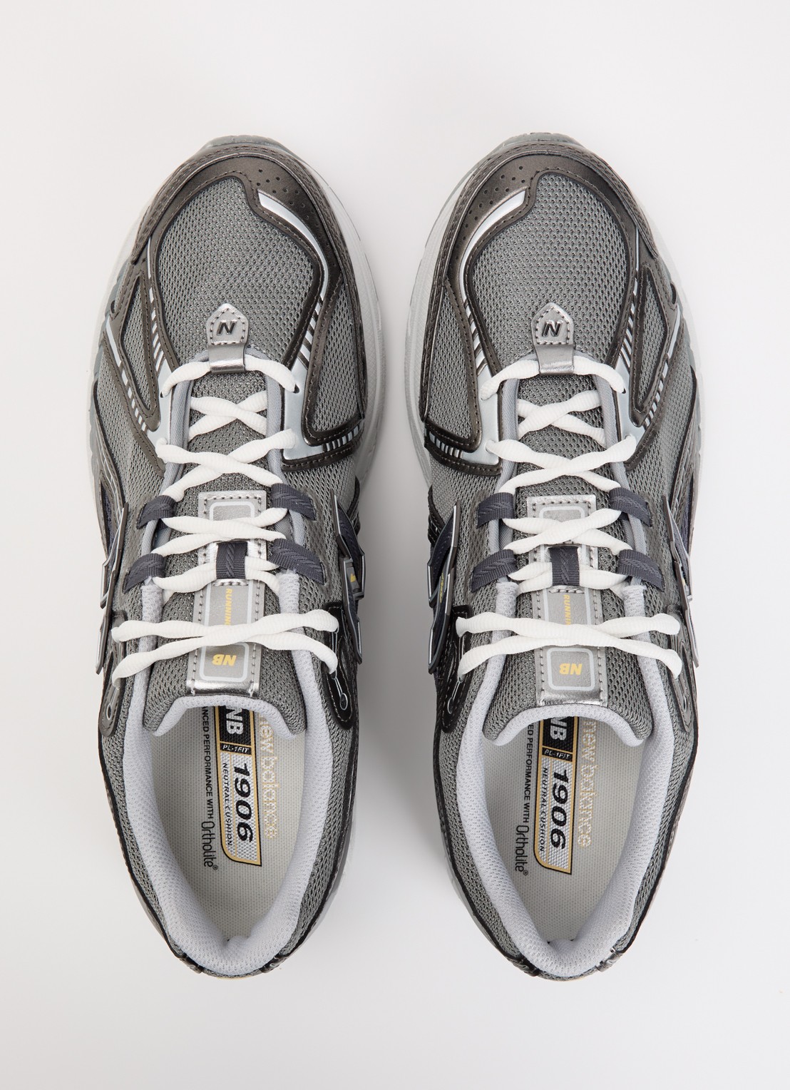 New Balance 1906 sneaker met mesh details - detail 4 grijs