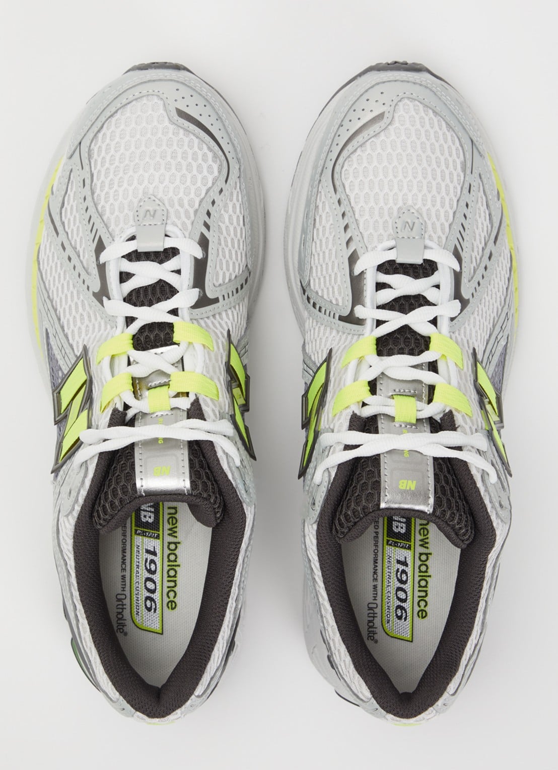 New Balance 1906 sneaker met mesh details - detail 3 wit