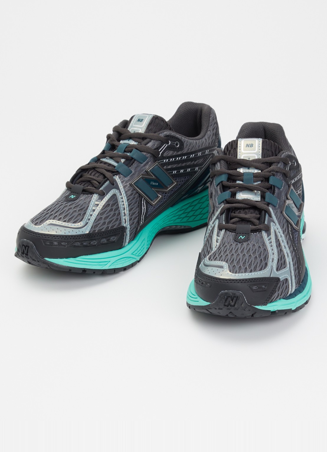 New Balance 1906 sneaker met mesh details - detail 4 antraciet