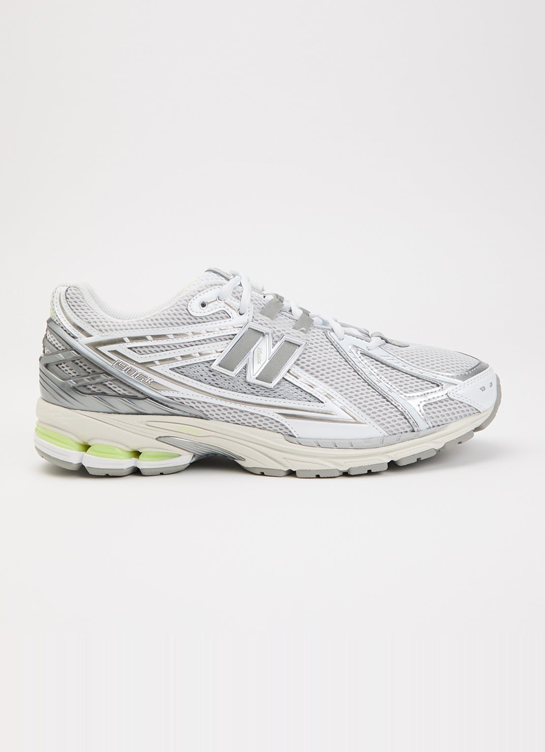 New Balance 1906 sneaker met mesh details - voorkant 5 grijs